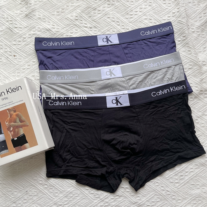 🔥Anna美國代購🇺🇸 Calvin Klein 1996 CK內褲 四角褲 透氣 三件裝 CK男士內褲 冰絲 莫代爾