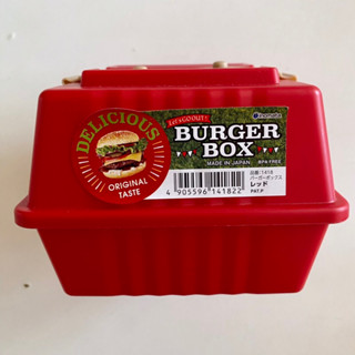 二吧｜全新·BURGER BOX 紅色 白色 三明治盒 漢堡盒 野餐