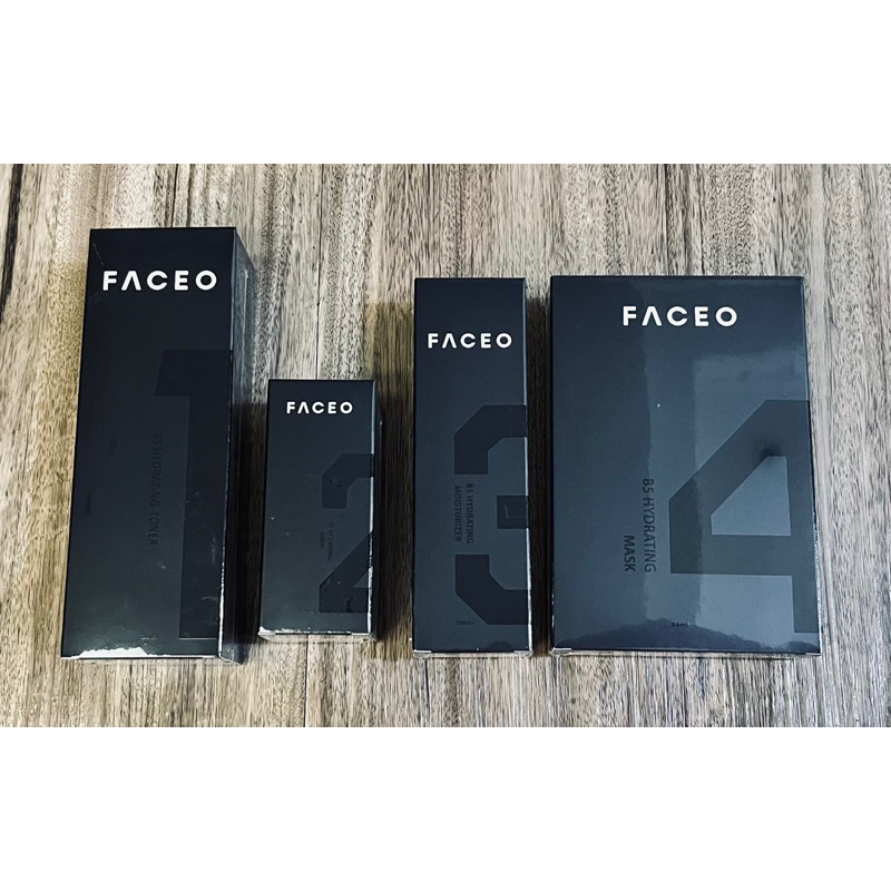 FACEO 嘉裕西服 黑曜岩 保濕精華液 保濕乳液 保濕化妝水 保濕面膜