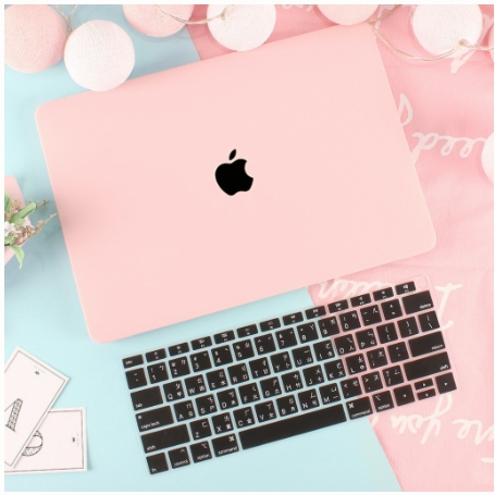 蘋果 MacBook Air 13 Mac Pro 14 16 15 薔薇粉 筆電殼 奶油殼 鏤空 贈繁體注音鍵盤膜