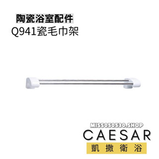 Caesar 凱撒 瓷毛巾架 Q941 陶瓷 毛巾架 毛巾桿 雙桿毛巾架 雙桿毛巾桿 浴室毛巾架 浴巾架