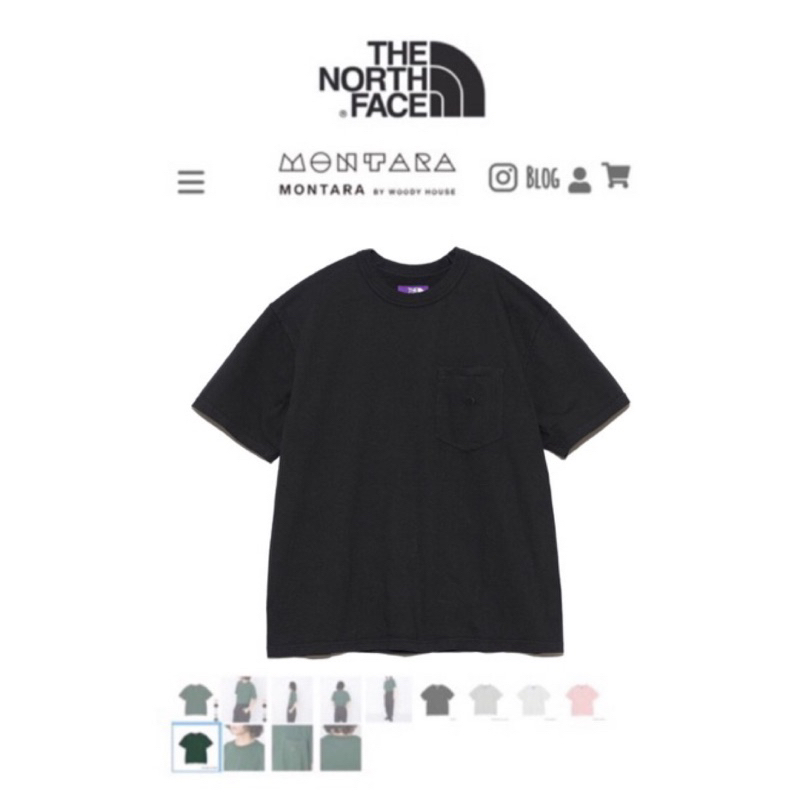 THE NORTH FACE Sleeve Pocket NT3315N 口袋 北面 短袖T恤 紫標 潮流 北臉