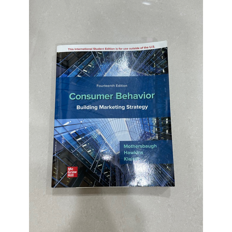 二手書｜Consumer Behavior: Building Marketing Strategy 14/E