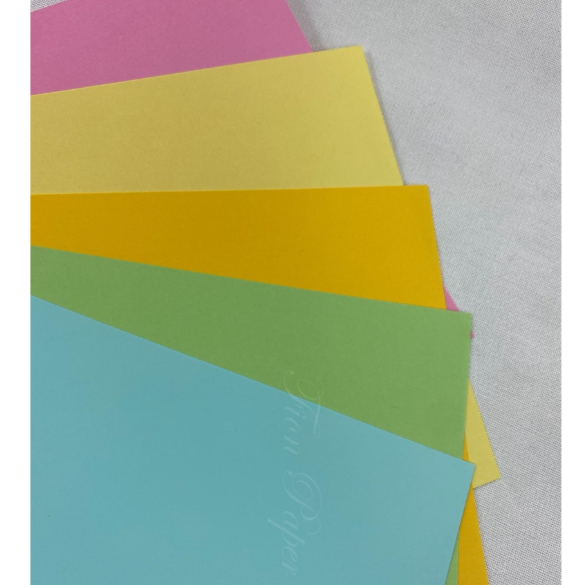 Fion｜B4/B5-彩色影印紙70磅/120磅-金黃色/粉紅色/淺黃色/淺綠色/淺藍色-道林紙/封面紙/列印紙/模造紙