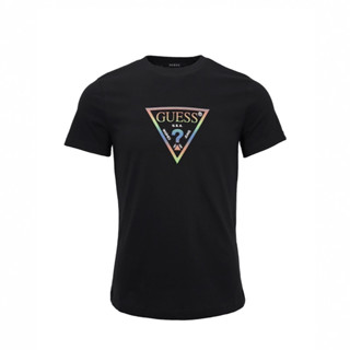 【ZN.SELECT】 GUESS 男生短袖彩虹上衣 經典大三角形