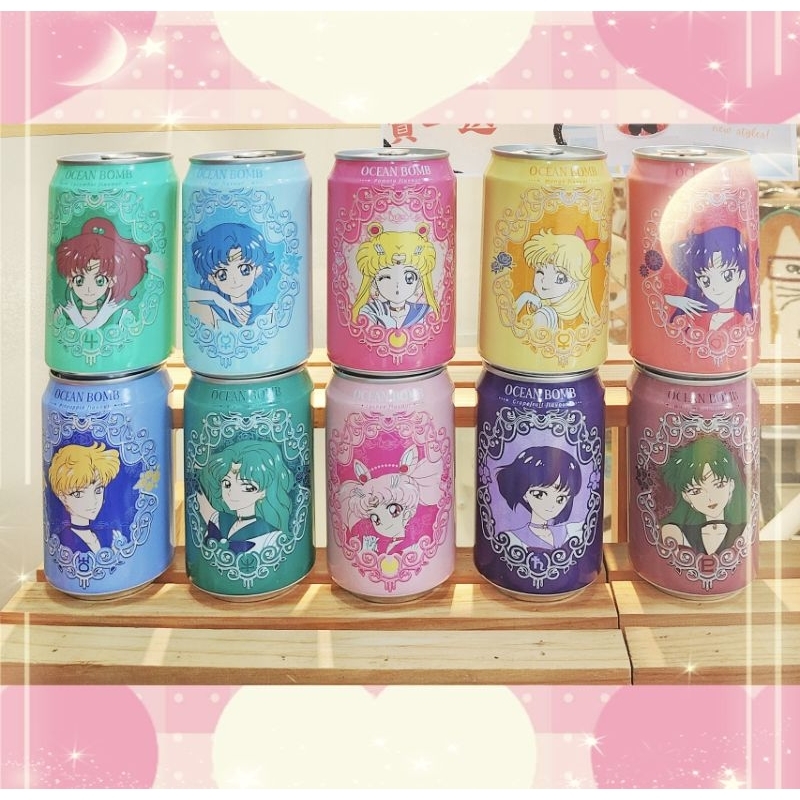 【現貨】Ocean Bomb 美少女戰士海洋深層氣泡水 碳酸飲料 天王星 海王星 冥王星 土星 月光仙子 水手月亮汽水