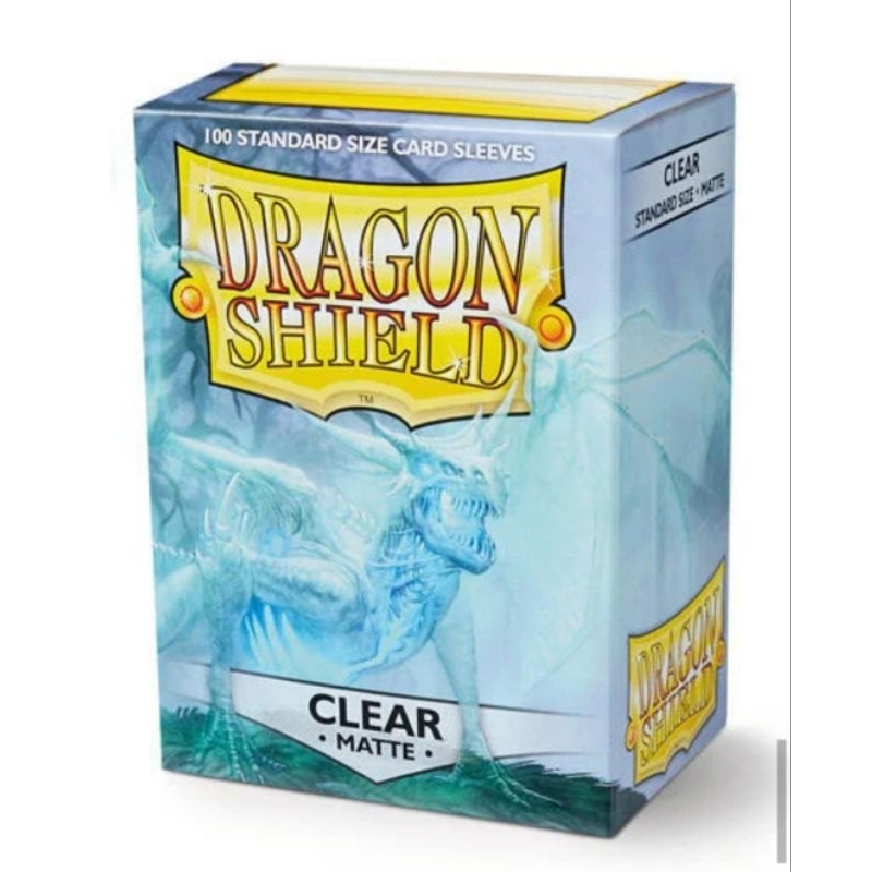 TT* 龍盾 透明卡套 Dragon Shield 單面霧 透明 一盒100張 神奇寶貝第一層/遊戲王第三層