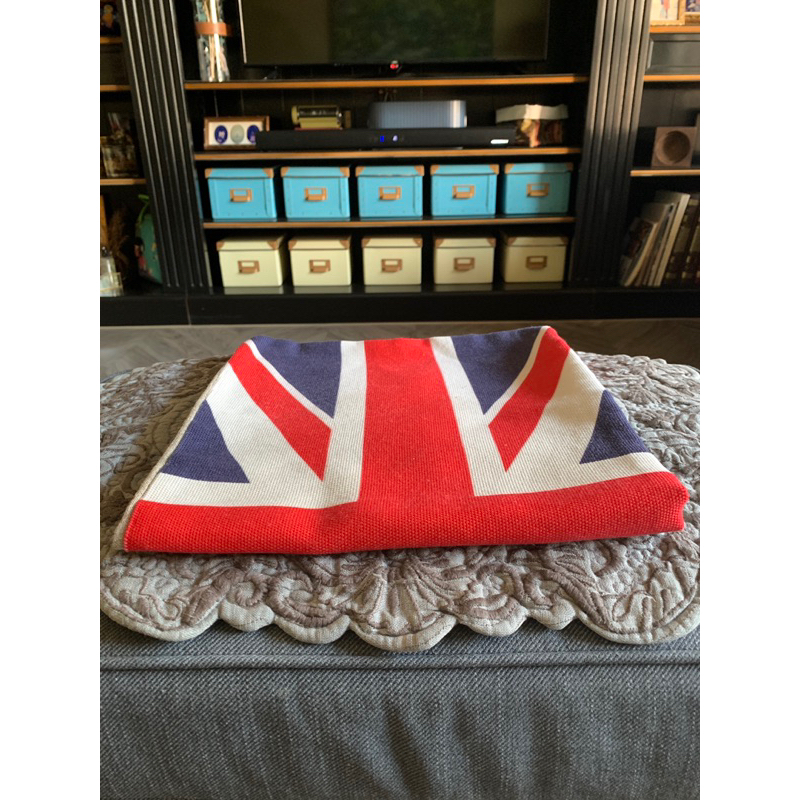 英國國旗棉麻長方形裝飾抱枕套 靠墊套