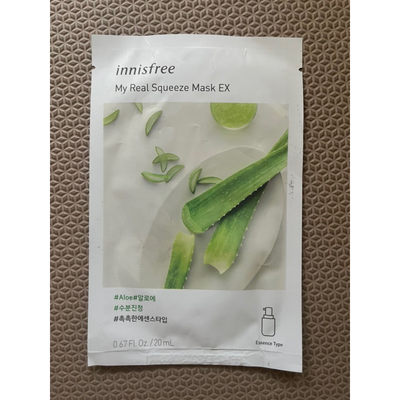 [innisfree]我的真萃蘆薈面膜20ml⚠️即期品