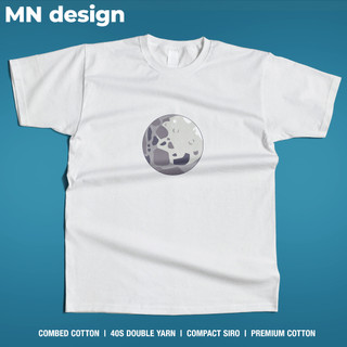 【MN design】重磅T 太空人 太空 月球 情侶裝 短袖 短T 個性 搞笑 中文設計 惡搞 厚磅T MNT-215