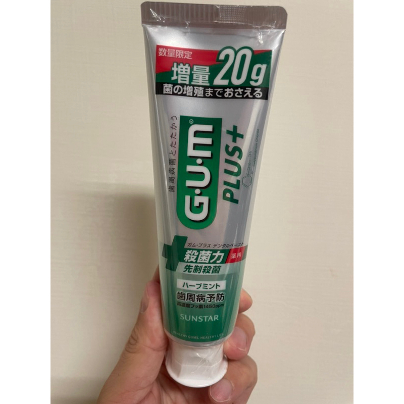 日本製 三詩達 Sunstar GUM PLUS+ 牙周護理牙膏 含氟牙膏 牙周病 牙齦炎 牙周炎 加大版140ml