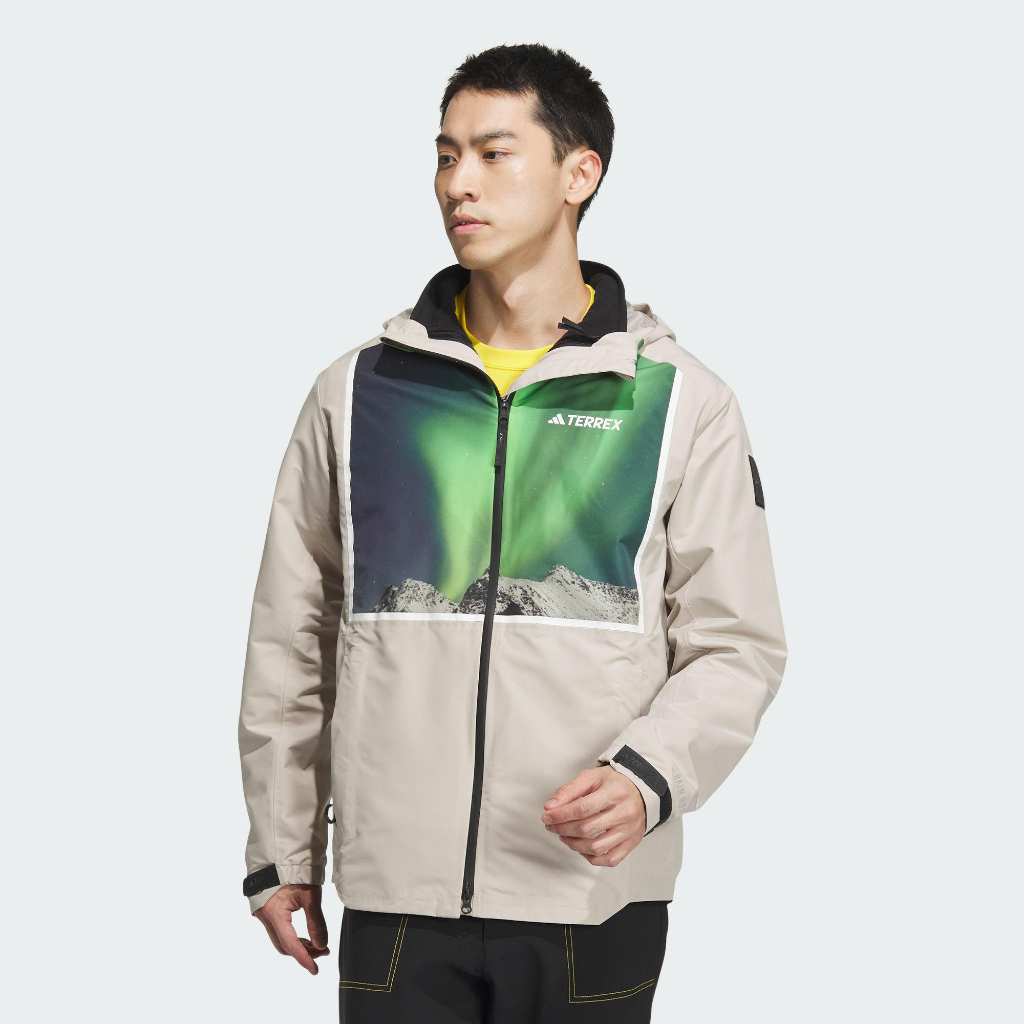 【RTG】 ADIDAS X NATIONAL GEOGRAPHIC 外套 卡其 兩件式 抓絨 極光 男款 IL8961