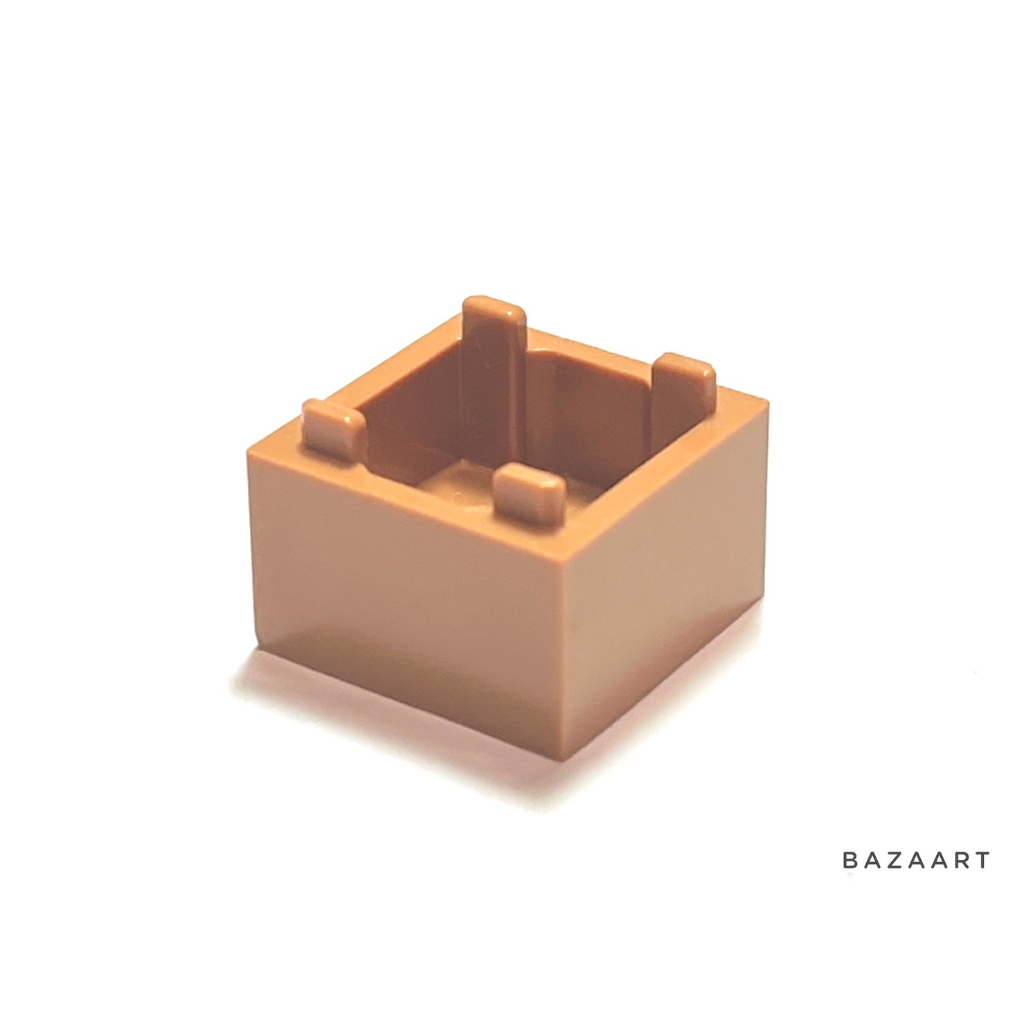 二手樂高 LEGO 箱子 小箱子 木箱 中等牛奶糖色 配件 35700 59121