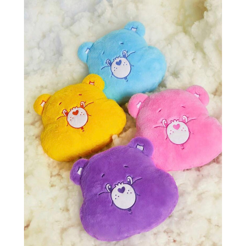 台灣出貨❣️Care Bears 可愛熊🐻 🌈彩虹熊毛絨熊 粉/藍/紫/黃/彩色 裝飾抱枕 枕頭 靠枕