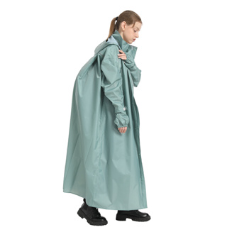FairRain 三度空間背包型連身式雨衣 羅勒綠 飛銳 輕量材質 背包空間設計 反光條 連身 雨衣