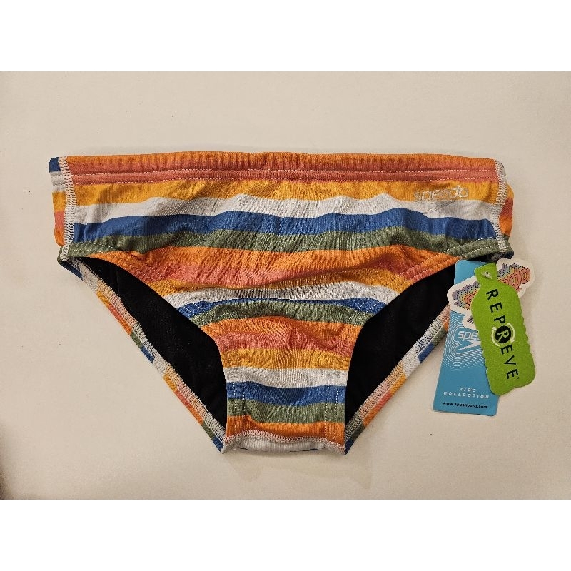 [雜貨型男] speedo 男泳褲橫紋 泰國潑水節必備 尺寸28 三角泳褲 僅此一件 平放約30.5公分