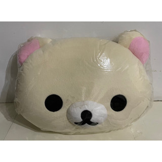 拉拉熊 小白熊 頭型抱枕 靠枕 玩偶 娃娃 San-X 懶懶熊 Rilakkuma