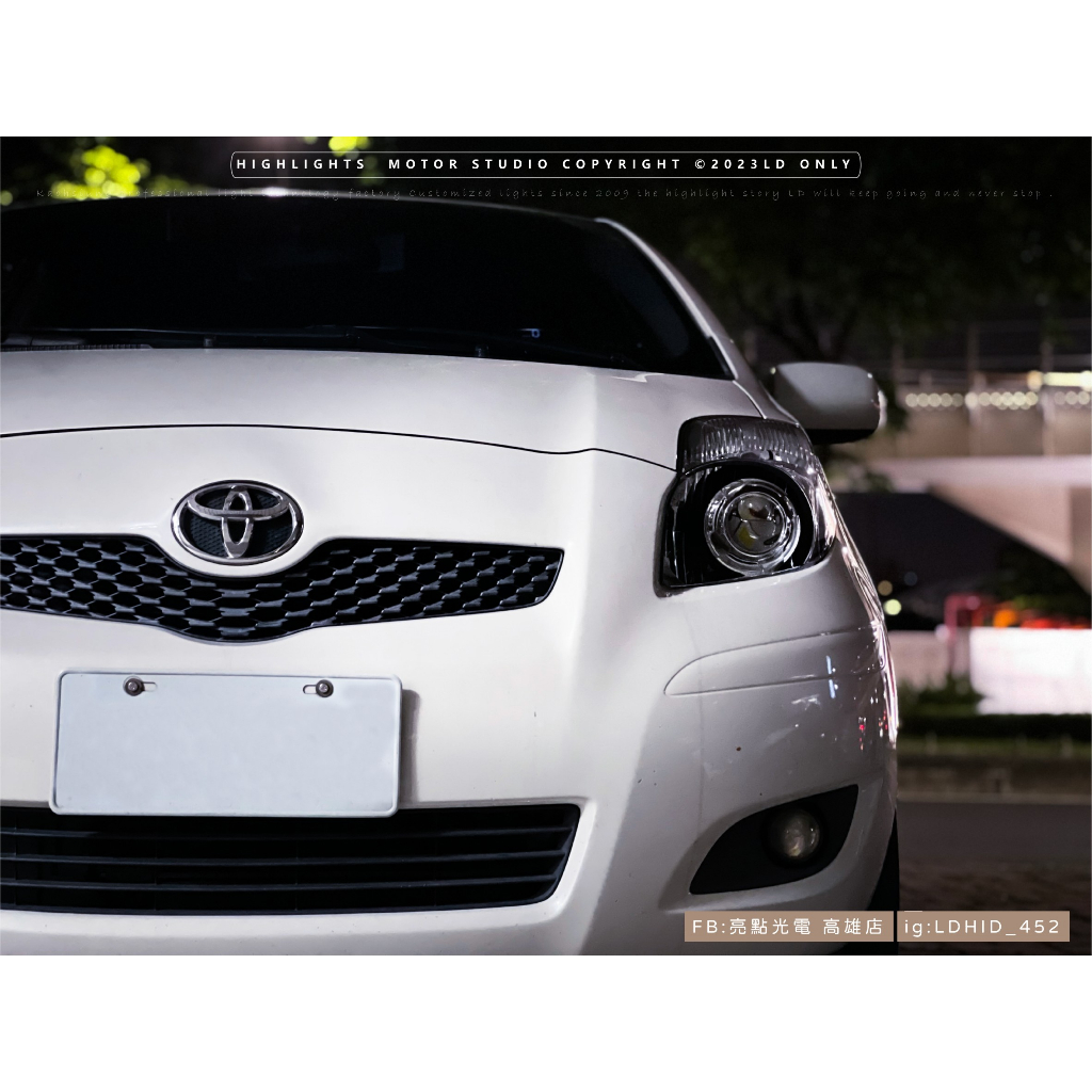 【高雄亮點】TOYOTA YARIS SLC大燈 魚眼大燈 LED大燈 小激光模組大燈 SLC LED 魚眼 YARIS