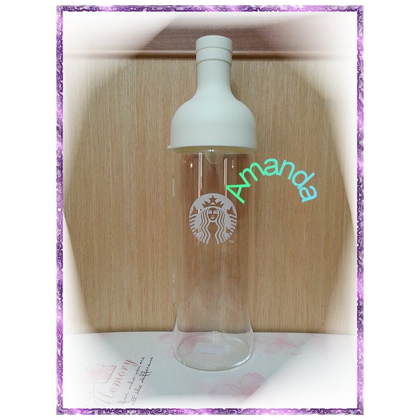 星巴克 Starbucks 2015上市 全新 酒瓶白色冷泡茶壺(750ml)