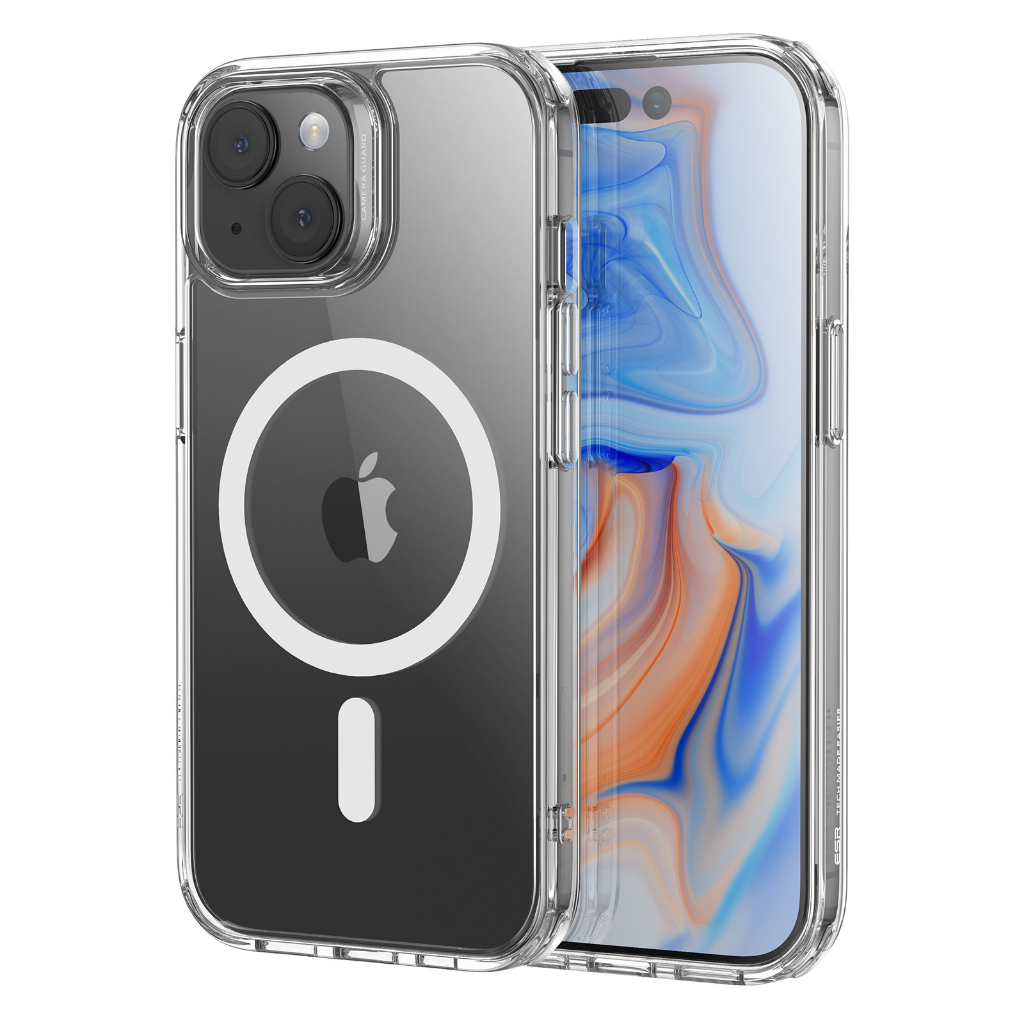 【ESR 億色】iPhone 15系列 HaloLock 巧匯系列 手機保護殼 透明 (支援MagSafe)