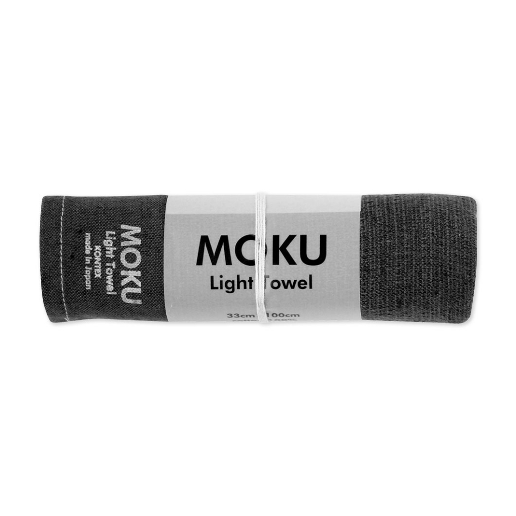 【Moku】日本製輕量毛巾- M Size - 炭黑