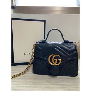 Gucci GG Marmont Mini Bag 經典Logo手提肩背包