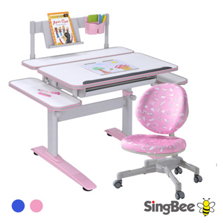 【SingBee 欣美】寬80cm 兒童桌椅組SBD-204+126(書桌椅 兒童桌椅 兒童書桌椅)