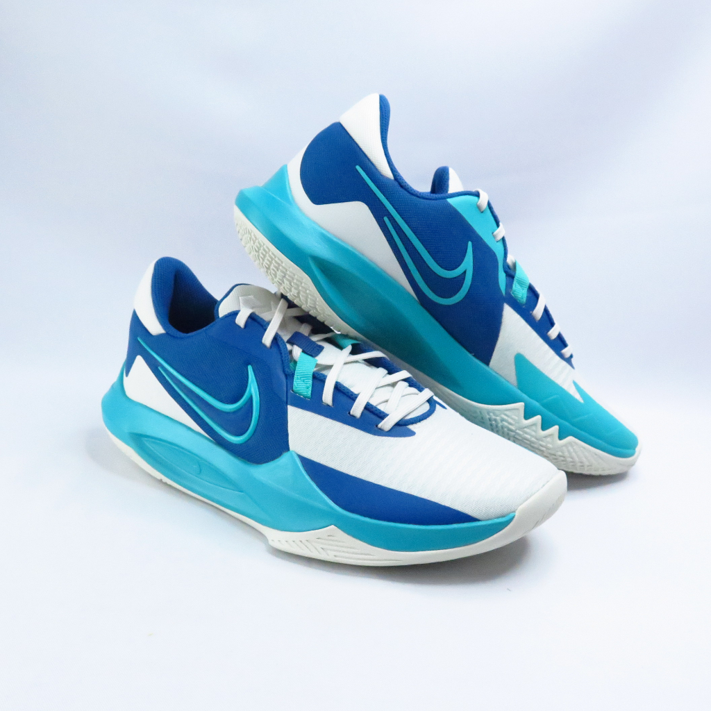 NIKE Precision VI 男籃球鞋 DD9535008 白x藍綠 大尺碼