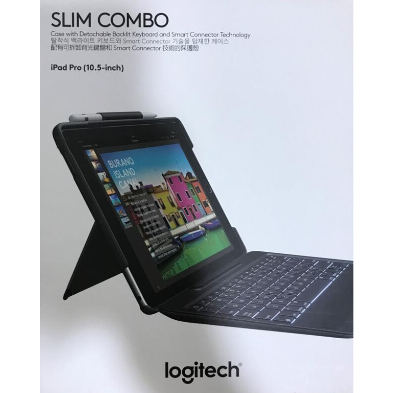 點子電腦☆北投@近全新 羅技SLIM COMBO iPad Pro 1代 / 2代 10.5寸保護殼☆2750元