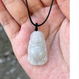 璞沁 ～天然翡翠a貨白冰小彌勒佛