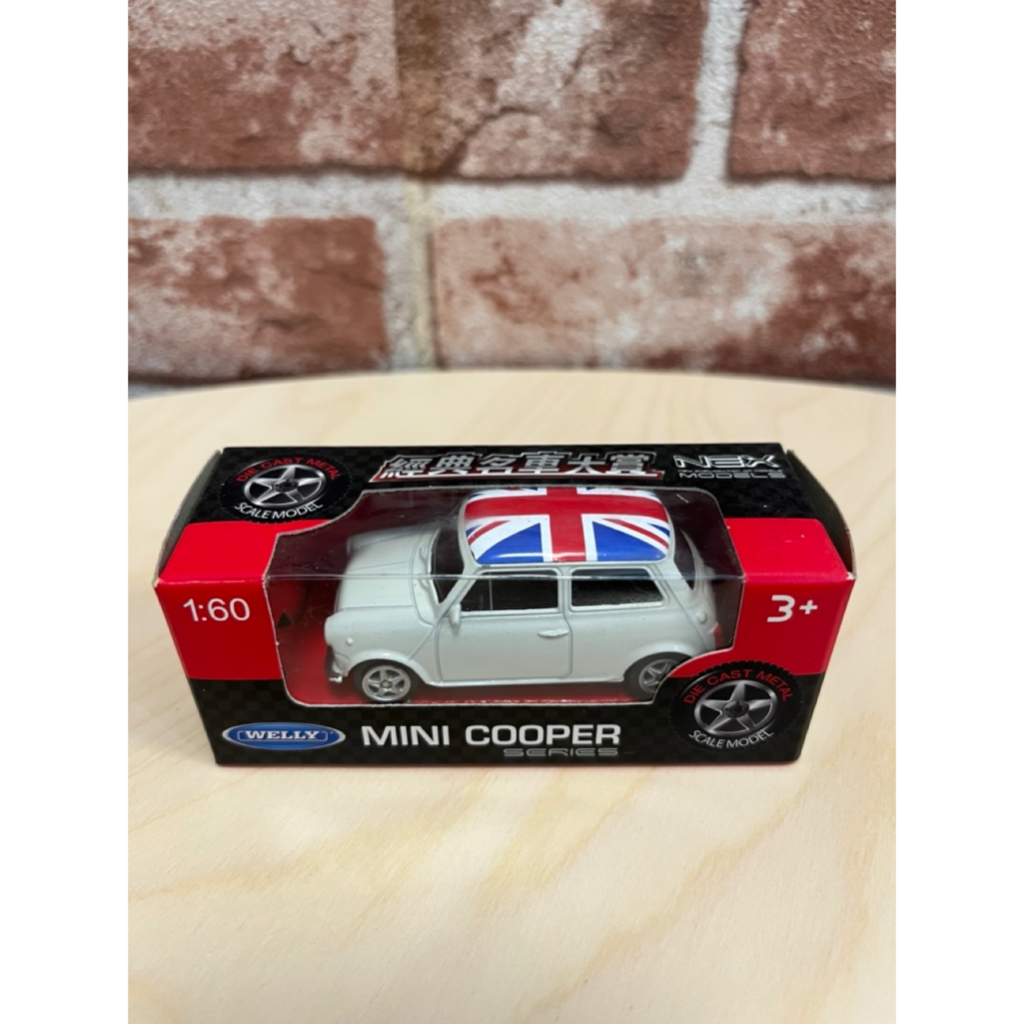 米妃兔㊣ WELLY Mini Cooper 1:60 Austin 模型車 白色 奧斯丁 威利 迷你 小汽車 玩具車