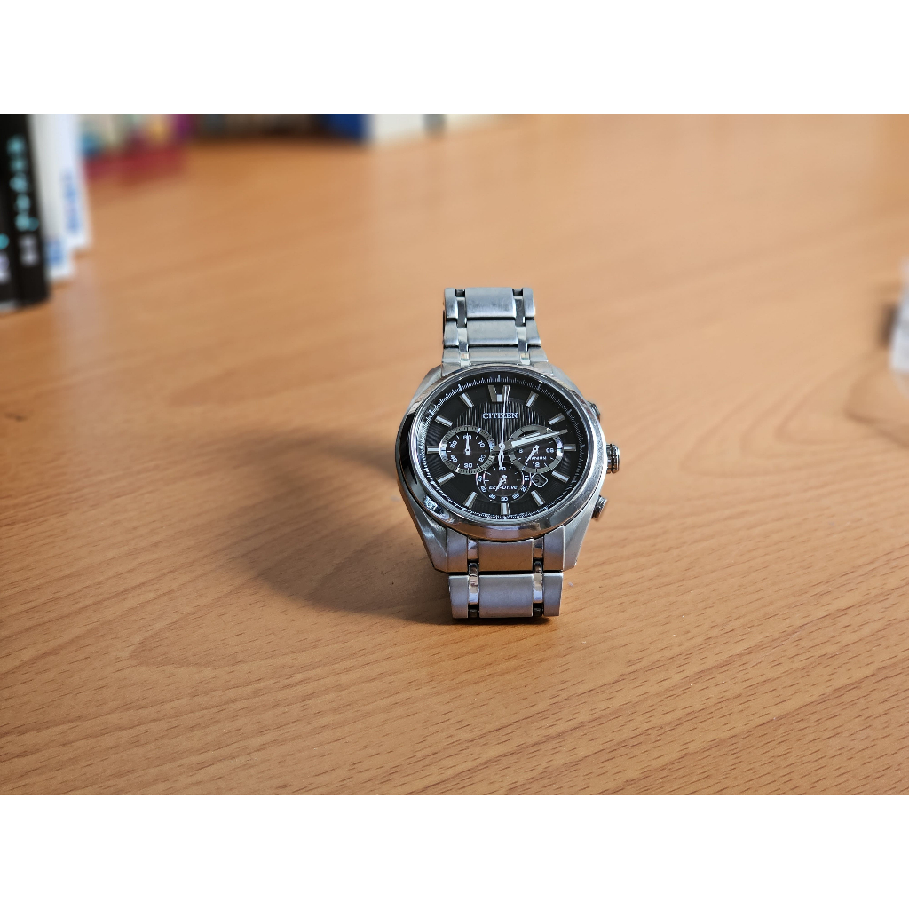 二手錶 Citizen星辰 CA4011-55E 光動能、鈦金屬、藍寶石玻璃鏡面