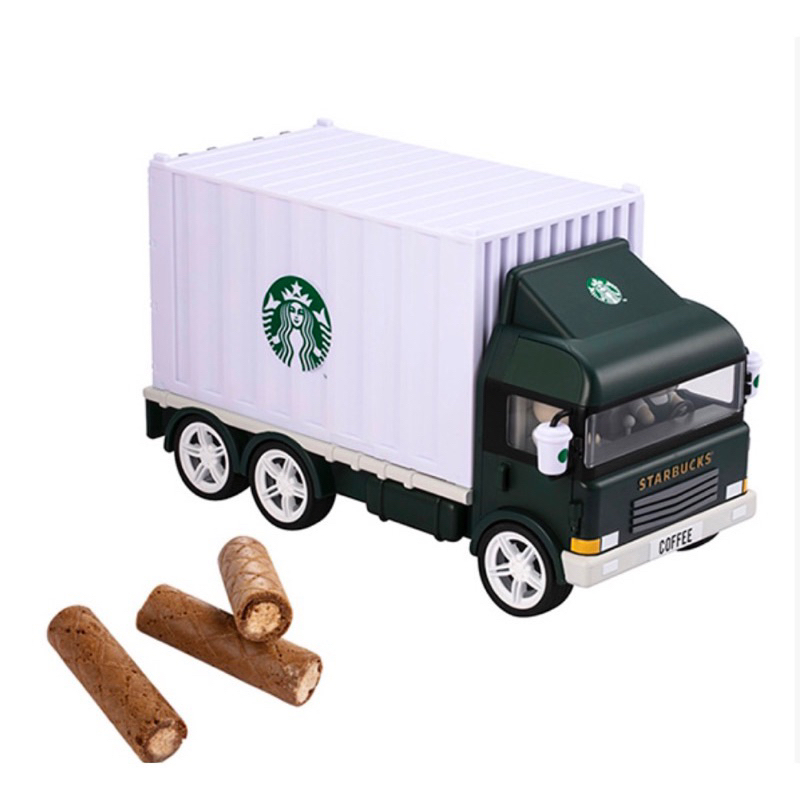 全新現貨👍🏻貨櫃車咖啡捲心酥禮盒Coffee Wafer Rolls in Container Car Box星巴克