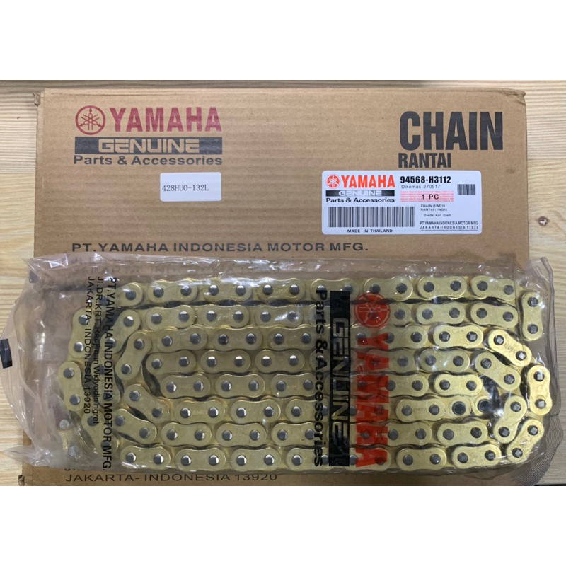 24hr現貨免運超速發‼️ YAMAHA 山葉 R15 MT15 原廠精品 黃金油封鏈條 428 O-ring 132L