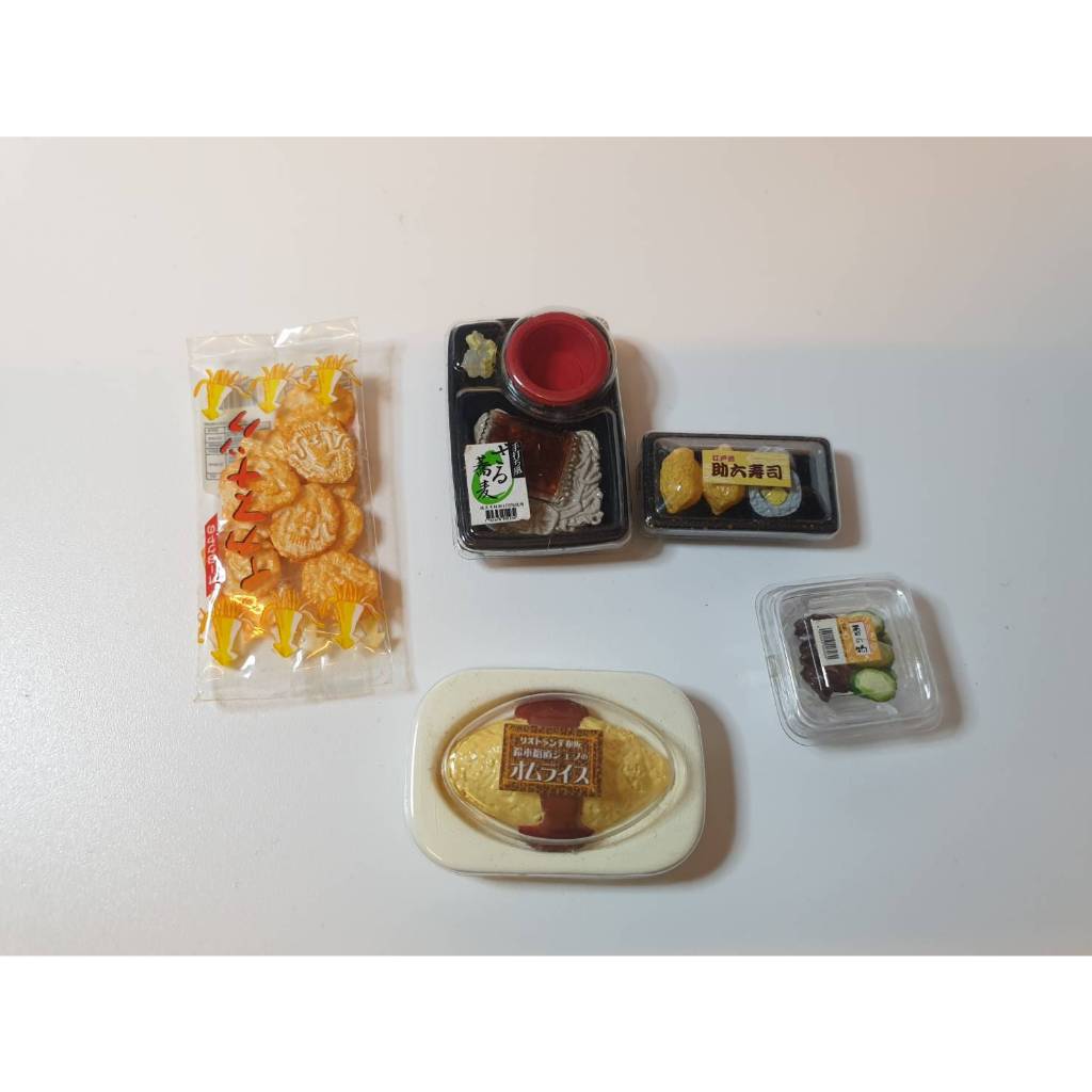外E 櫃 無盒現況品 散售 ： 涼麵 漬物 壽司 蛋包飯 魷魚片 超商 便利商店 2 RE-MENT 　天富玩具
