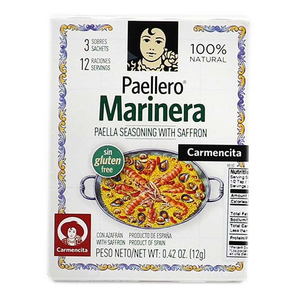 🎯西班牙料理 Carmencita Marinera 海鮮飯香料 Paella香料粉 含番紅花 12人份 香料包