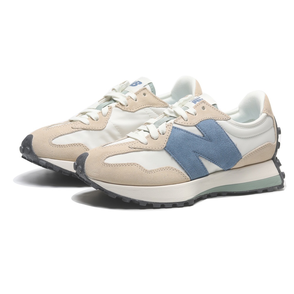 NEW BALANCE 休閒鞋 NB 327 復古 米黃 藍綠 女 WS327PV