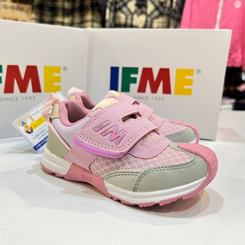 IFME 勁步系列 粉紫配色 女童布鞋
