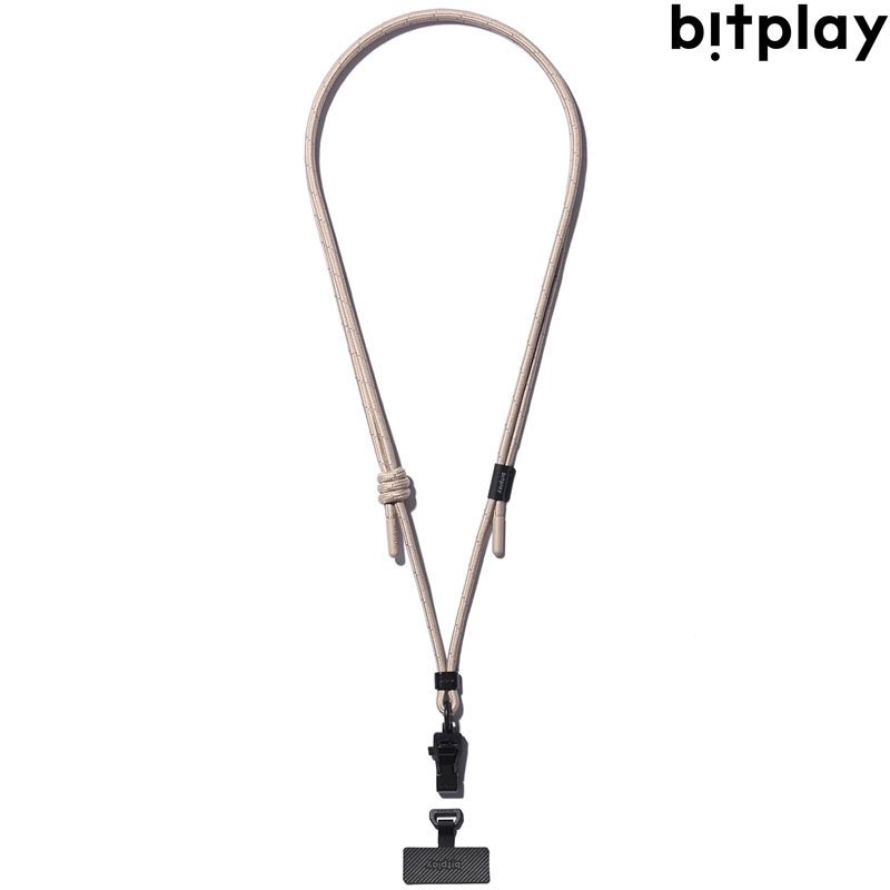 【Bitplay】6mm Lite Strap 附通用夾片 瞬扣夾 撞色掛繩 / 手機繩 (燕麥砂) 化學原宿