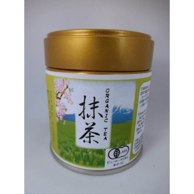 日本産　有機抹茶粉　内装铝袋　外装铁罐　30g