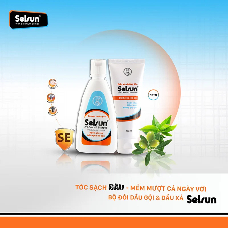[現貨]越南 🇻🇳 Selsun anti-dandruff shampoo + Conditioner=100ml*2