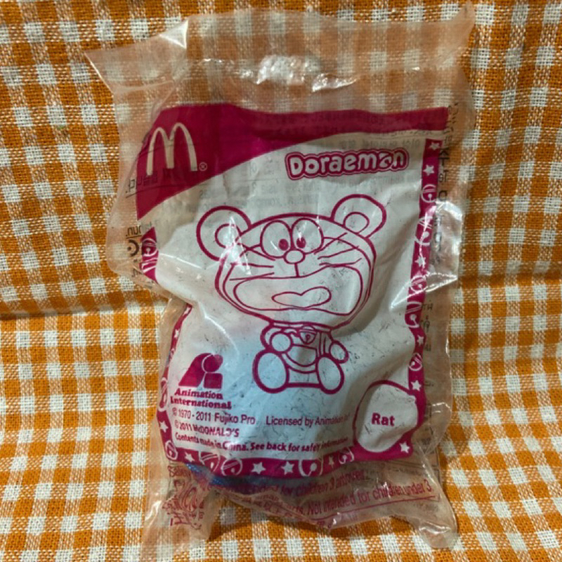 麥當勞玩具哆啦A夢十二生肖塑膠吊飾-鼠(最後三個）