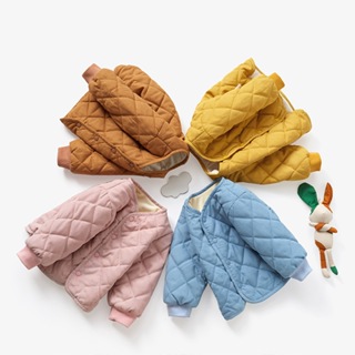 (現貨+預購)夾棉保暖菱格嬰兒外套✡童裝 寶寶衣服(尺寸80-120cm)