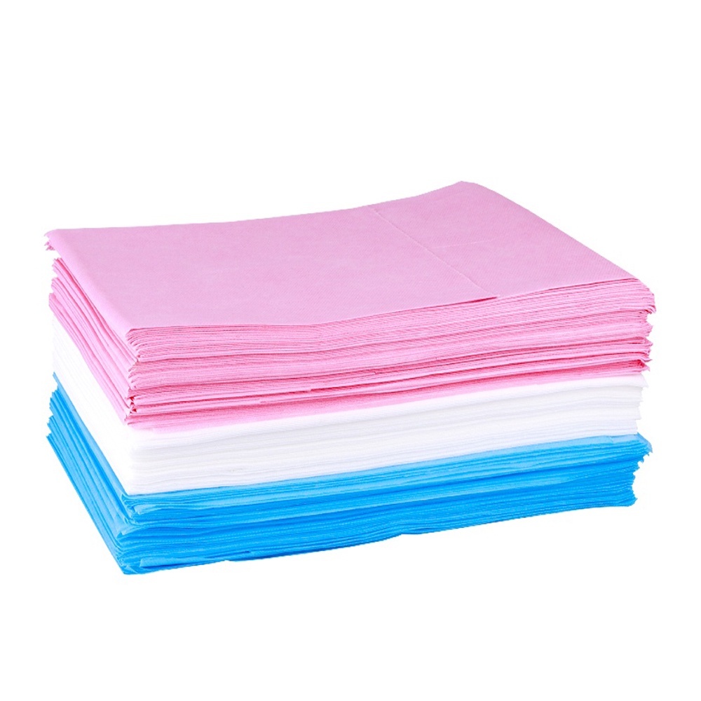 拋棄式淋膜床巾 20片入 (無十字孔) 台灣製 一次性床巾 防水床巾 美容床巾 淋膜紙床巾 不織布床巾