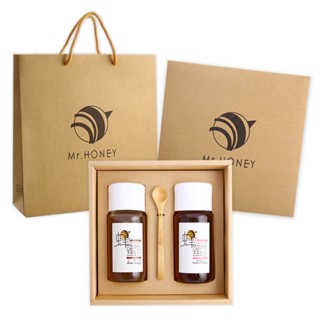 ｜Mr.HONEY 蜂蜜先生｜蜜醋禮盒-陳釀蜂蜜醋500ml+臺灣-純蜂蜜700g(龍眼蜜/荔枝蜜/野花蜜) 新年/中秋