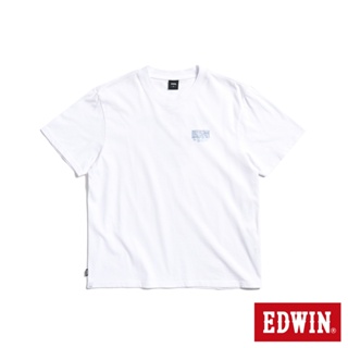EDWIN 寬版 變色機器人短袖T恤(白色)-男款