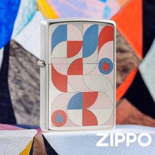 ZIPPO 2023年創辦人紀念款-幾何色塊防風打火機 美國設計 官方正版 刻字 客製化 終身保固 48712