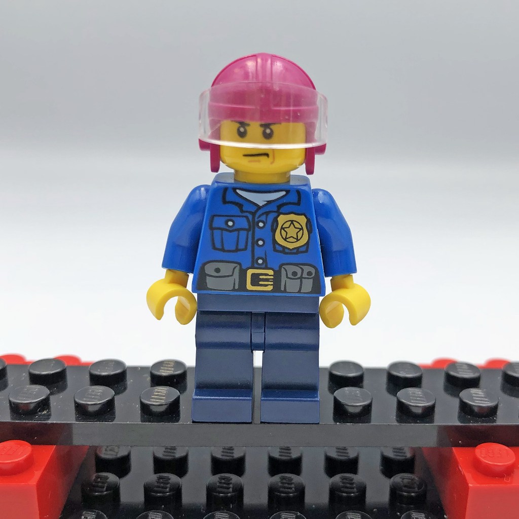【COOLPON】正版樂高 LEGO【二手人偶】城市系列 CITY 警察 安全帽