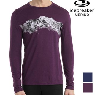 Icebreaker Oasis BF200 男款 圓領長袖上衣/美麗諾羊毛排汗衣-萬壑千巖 0A56QU 活動價