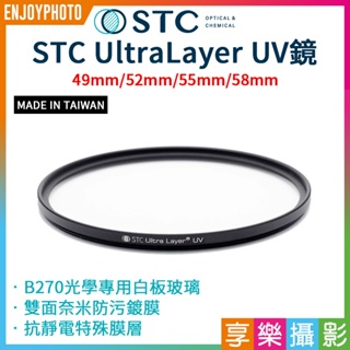 享樂攝影★【STC】UltraLayer UV Filter/抗紫外線保護鏡 49mm 52mm 55mm 58mm